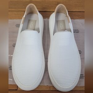 UGG Women's White Slip-On Sammy Sneakers (Brand New)